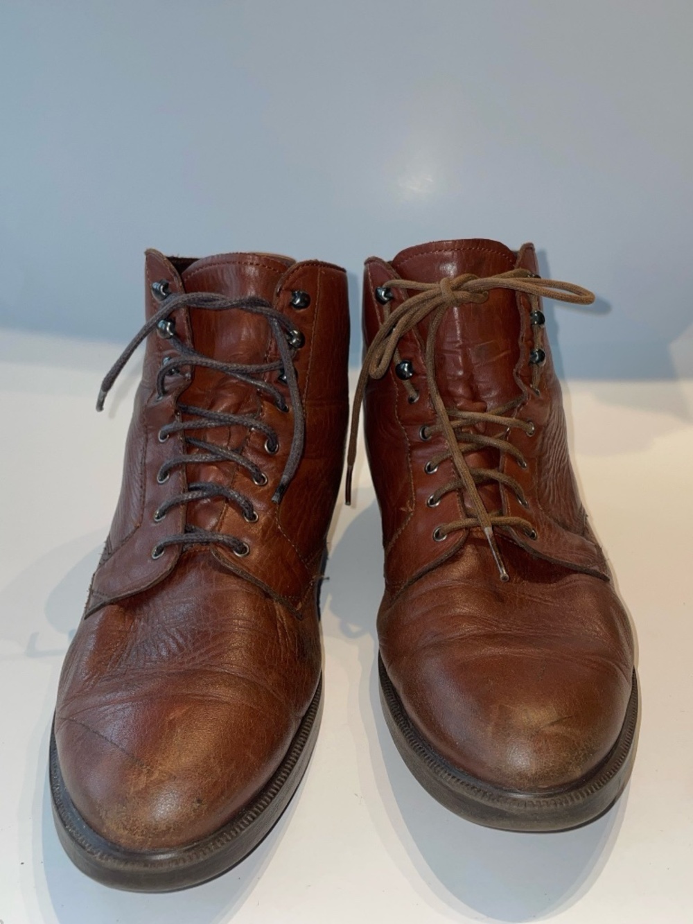 Rockport Men's Brown Leather Lace-Up Ankle Boots - Comfort Series Size 8